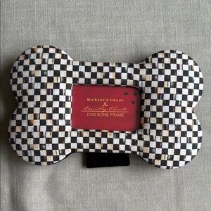 McKenzie-Childs Courtly Check Dog Bone Frame